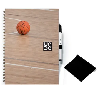 

Book-blackboard with fields for workout basketball A4