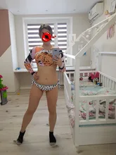 Bikini de manga larga con estampado de tigre para mujer, traje de baño de dos piezas con estampado de tigre para surfear, con realce, para verano, 2021