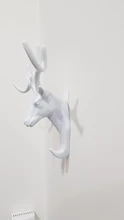 Wall-Hanging-Hook Horns Hanger-Rack Deer-Head Wall-Decoration Key-Deer Vintage Antlers