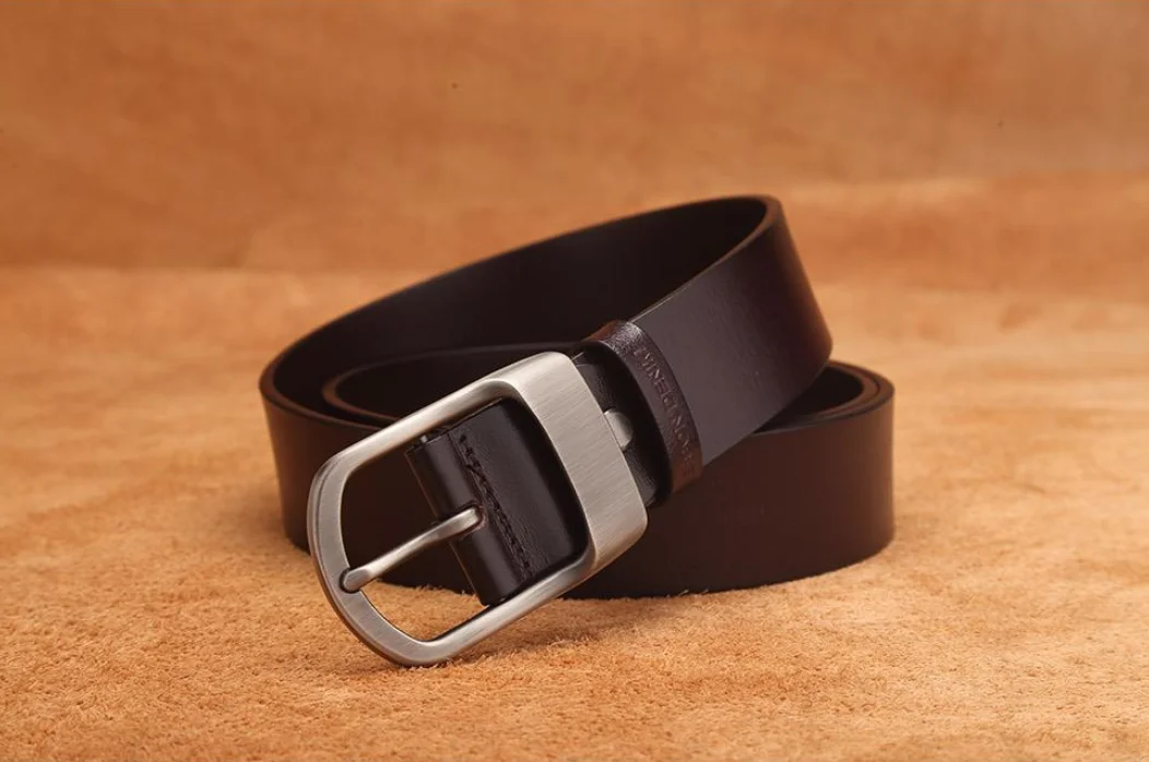 Мужской ковбойский пояс из натуральной кожи Bison Denim N71228
