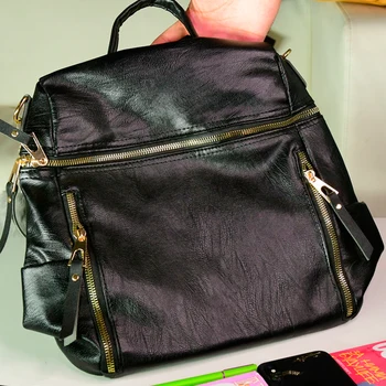 

2020 vintage women backpack for women, backpack for travel on back, shoulder bag, women backpack Jennifer-Black