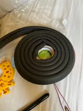 Protector de escritorio de esquina de seguridad para bebés, 2m, de goma para mesas, protección para niños, borde suave en forma de L