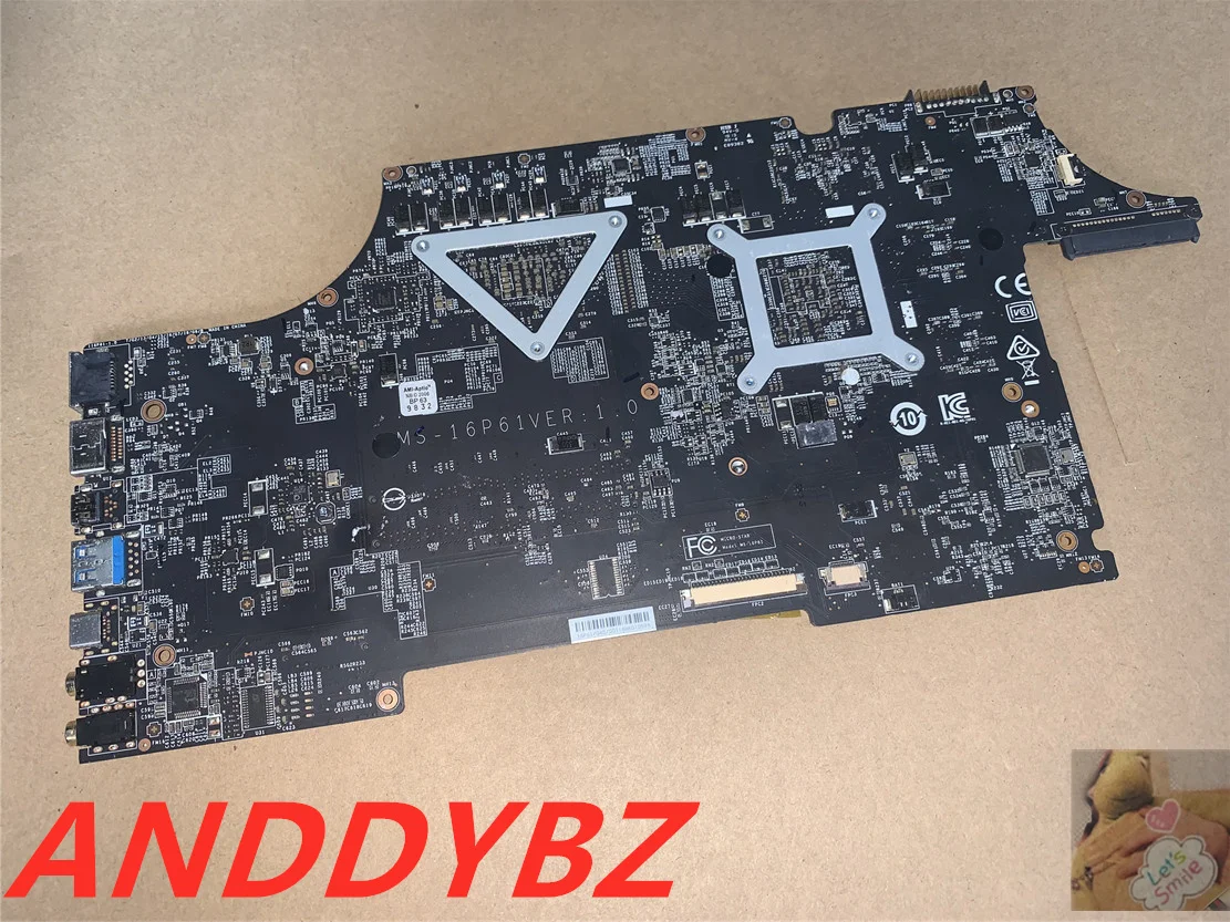 

Бывшая в употреблении детская Материнская плата MSI MS-16P61 GL73 8RC GL GE73 GE73VR WE73 GP73, процессор, ядро и GTX1050MTI 100%, отлично работает