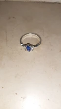 Anillo Vintage de cristal con lapislázuli azul, joyería para Cosplay, 1 unidad
