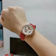 OLEVS-Reloj de cerámica de lujo para mujer, pulsera mecánica automática de negocios, relojes de pulsera, esqueleto resistente al agua, regalos