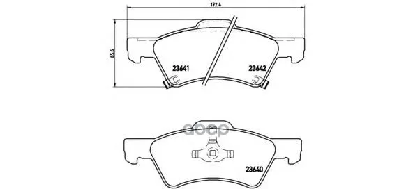 P11015_=810 02=Fdb1510 [05019804aa]!Колодки Дисковые П Chrysler Voyager 2.4i-3.8i 00 Диск 16" Brembo P11015 Brembo арт. P11015