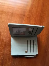 Billetera corta con estampado de flores para mujer, monedero pequeño con cremallera, tarjetero de cuero