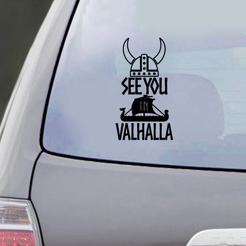 See You In Valhalla Car Decals