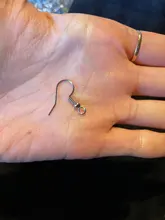 (Nunca se desvanece) 20x17mm 316 Acero inoxidable DIY pendientes hallazgos ganchos para hacer joyas accesorios auricular