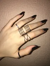 Conjuntos de anillos coreanos para mujer, joyería Pop sencilla, anillos de oro a la moda, venta al por mayor, 2020