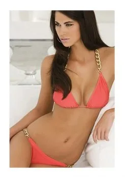 2013 Hot Sexy Girl Bikini With Adjustable Chest Belt High Quality Metal Chain Cheap Swimsuit New Design For Free Shipping In Body Suits From Sports 2013 Hot Sexy Girl Bikini With Adjustable Chest Belt High Quality Metal Chain Cheap Swimsuit New Design For Free Shipping In Body Suits From Sports