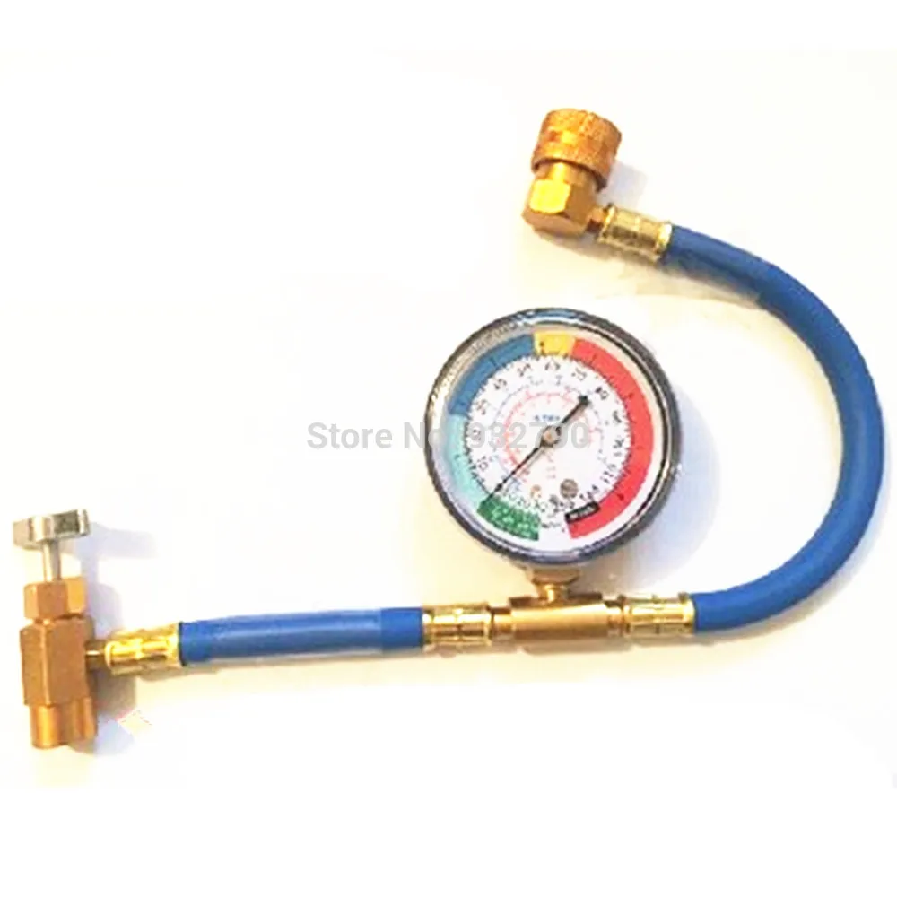 8pcs Manifold Gauge Br Adapter Connector Set Ac Air Free Shipping R134a Recharge Hose Motors Car Part Measuring Tool Gauge Pressure Resistant 250psi Fit 1 2