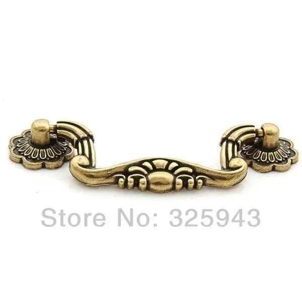 2pcs 78mm Vintage Kitchen Cabinets Furniture Hardware Knobs And 96mm European Style Antique Furniture Hardware Kitchen Cabinets Dresser Drawer Handles Door Knobs A1038 - 2pcs 78mm Vintage Kitchen Cabinets Furniture Hardware Knobs And