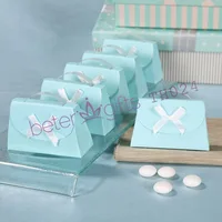 Aqua Blue Purse Wedding Favor Boxes BETER-TH024