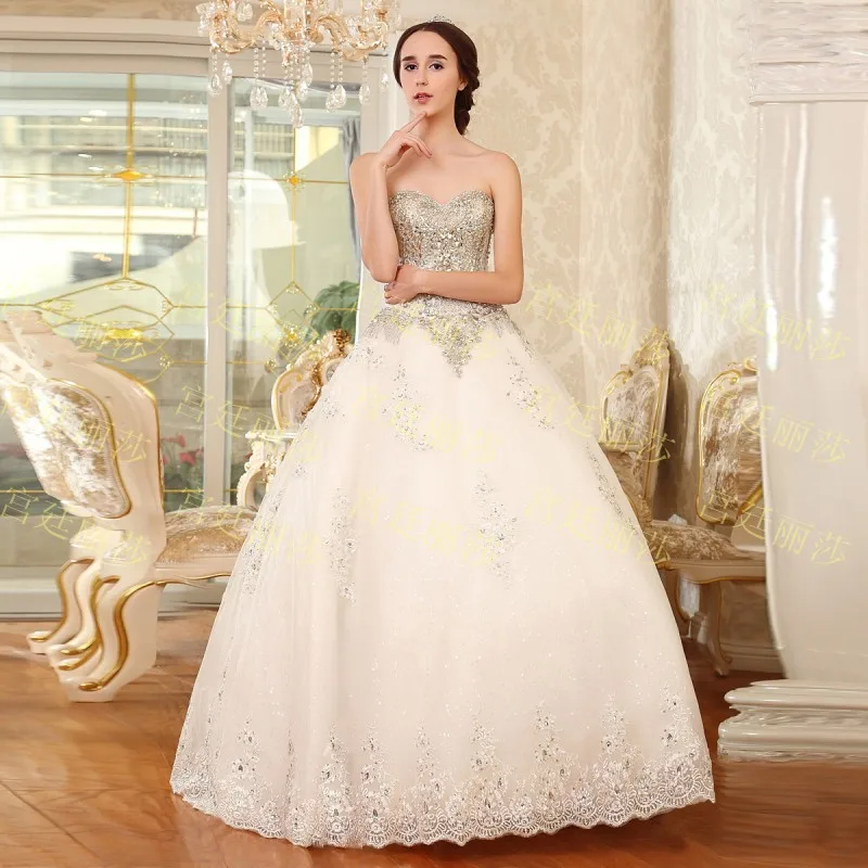 Sequin Top Wedding Dresses