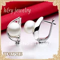 925 pure silver setting pearl pendant with chains smart christmas gift to girls