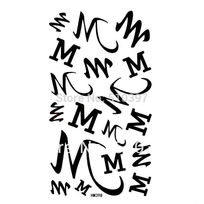 free ship 5pcs lot hm399 temporary tattoos letters arm waist back free ship 5pcs lot hm399 temporary tattoos letters arm waist back
