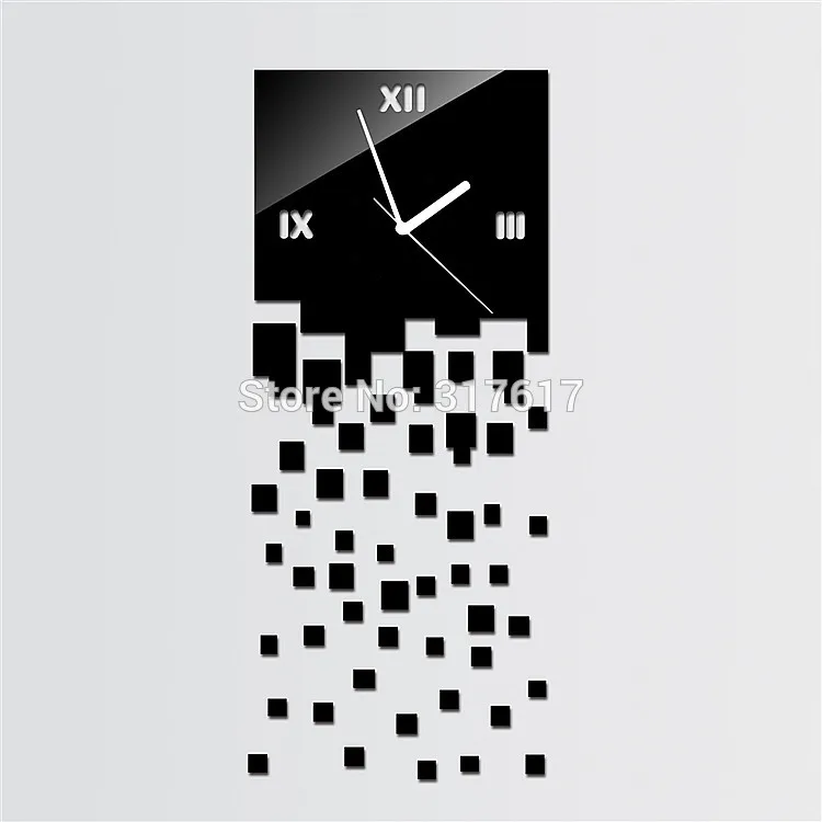 Free Shipping Simple Square BLACK LUXURY 3D Wall Clock Home Decoration Crystal Mirror Clocks Art Watch HOT DESIGN Free Shipping Simple Square BLACK LUXURY 3D Wall Clock Home Decoration Crystal Mirror Clocks Art Watch HOT DESIGN