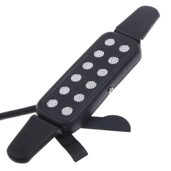 Top Quality Black Acoustic Guitar Microphone Wire Sound Pickup 12 Hole for Musical Instrument