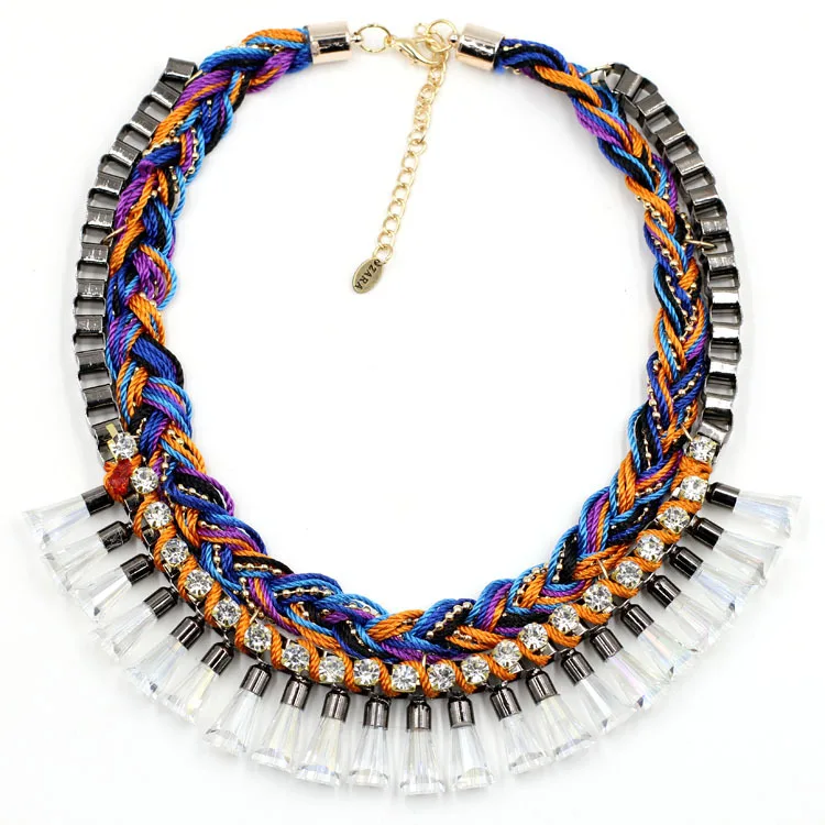2016 Z fashion necklace collar Necklaces Pendants crystal costume statement necklace choker simulated pearl pendant NecklacesNHJJ0137