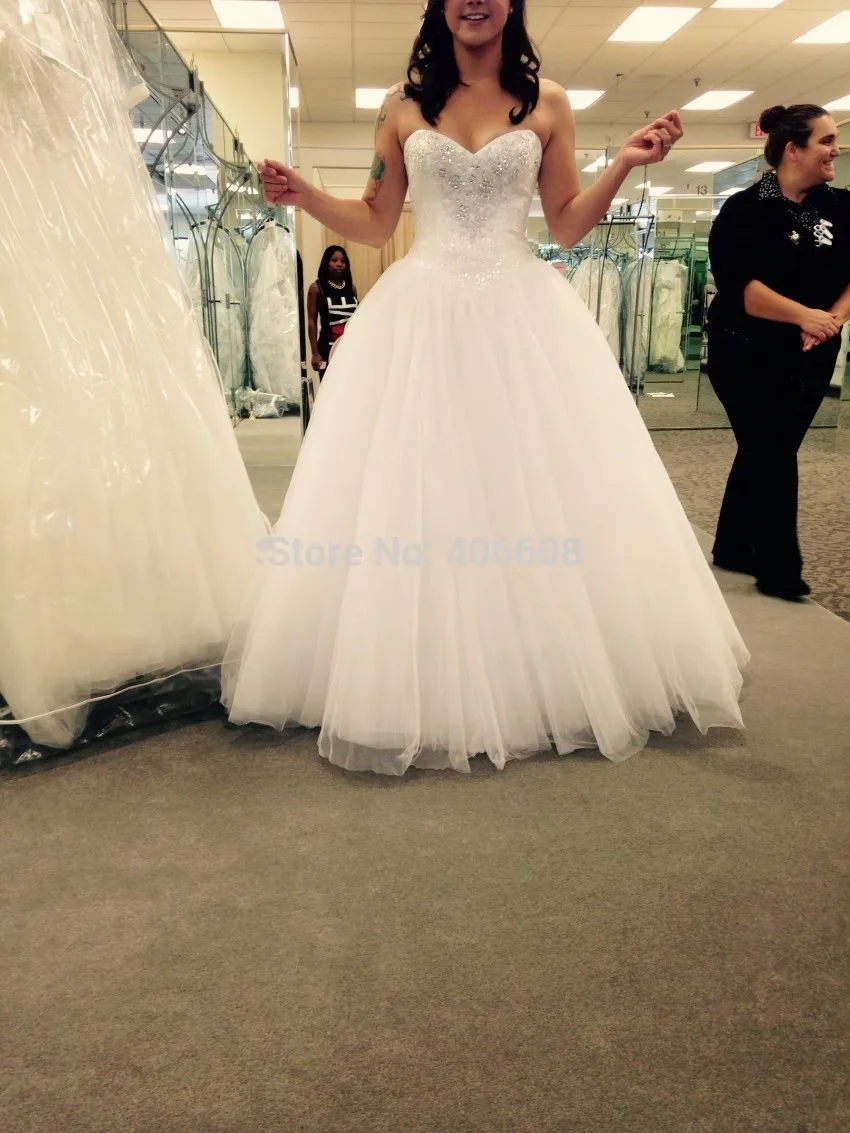 Tulle And Rhinestone Wedding Dress Fashion Dresses