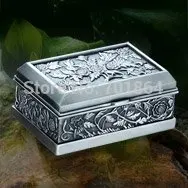 Free Shipping Promotion Fashion Jewelry Boxes Metal Jewelry Case Trinket box Heart Shaped Zinc-alloy Material