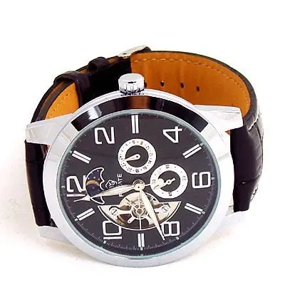 Fashion Design  Blue LED Light Dot Matrix Mens WATCH dive
