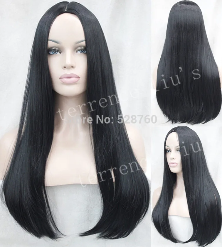 High Quality Synthetic Hair Soft Dark Black Long Straight Hair Wig Free Shipping On Aliexpress Com Alibaba Group High Quality Synthetic Hair Soft Dark Black Long Straight Hair Wig Free Shipping On Aliexpress Com Alibaba Group
