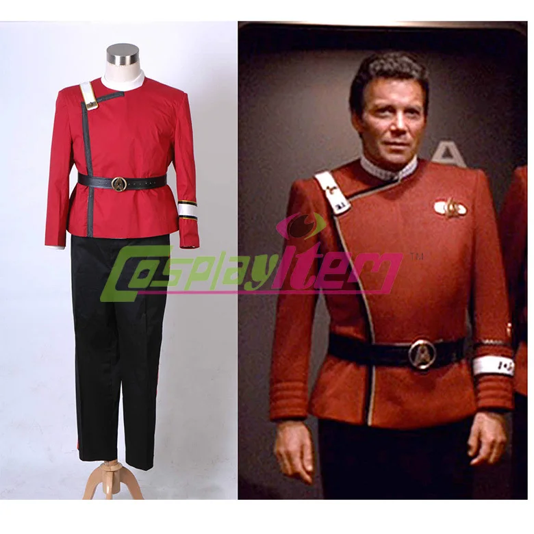 Star Trek II-VI Wrath of Khan starfleet Costume Uniform Full Set *Complete*