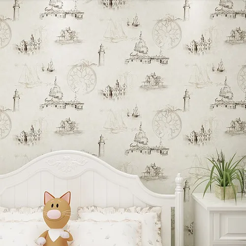 Cute Small Floral Wallpaper Baby Girls Boys Room Decor Zk03