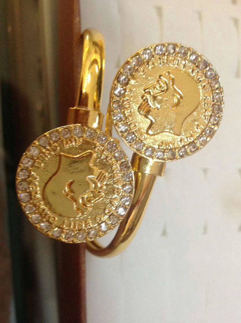 Gold Coin Set Earrings Pendant Chain Bracelet Or Bangle 45cm 60cm 2017 New Arrival Gold Coin Bangle Women Woman 18k Plated Money Jewelry Bracelets Great Gift