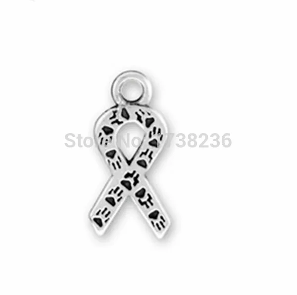 30Pcs Awareness Survivor Ribbons Charms Puzzle Piece Autism Animal Abuse Pow Mia