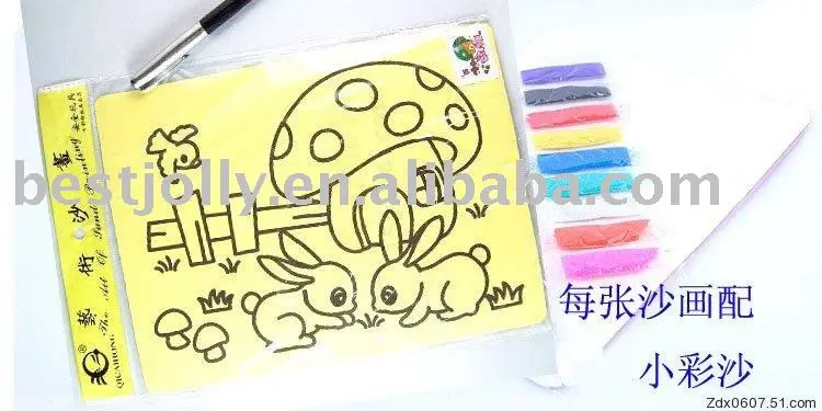 Sand art game FREE by DHL   200pcs/lot