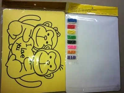 Sand art game FREE by DHL   200pcs/lot