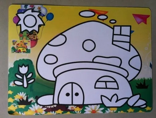 10pcs/lot, Color Sand art art painting set kit for children,WHOLESALE