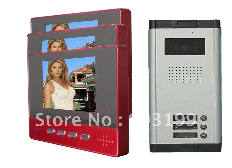 Excellent XinSiLu Internation quality 7"Video intercom system for 8-apartments .,the waterproof  HD night vision camera for 8-apartments 23