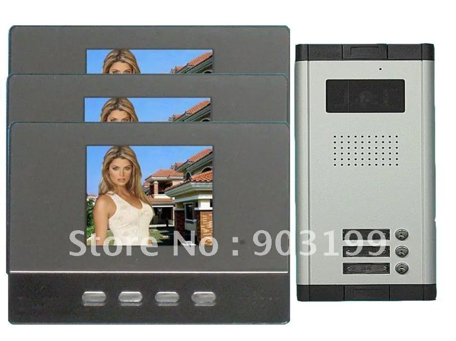 Sale XinSiLu Internation quality 7"Video intercom system for 8-apartments .,the waterproof  HD night vision camera for 8-apartments 22