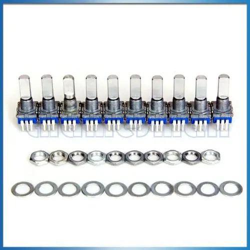 50pcs 15mm WH148 1k,2k,5k,10k,20k,50k,100k,250k,500k(Optional) Ohm Liner Taper Potentiometer Pot Rotary New-10000003
