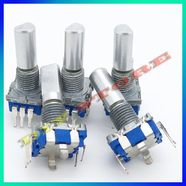 50pcs 15mm WH148 1k,2k,5k,10k,20k,50k,100k,250k,500k(Optional) Ohm Liner Taper Potentiometer Pot Rotary New-10000003
