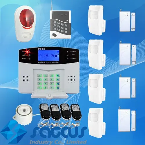 NEW~ Real Voice Prompt ~ Most Cost-Effective Wireless Home Intelligent Burglar GSM Alarm System 900/1800/1900Mhz