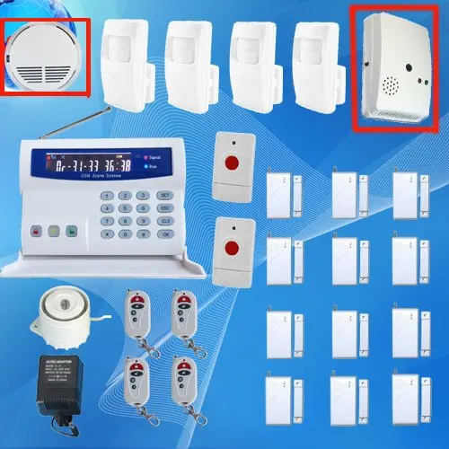 NEW~ Real Voice Prompt ~ Most Cost-Effective Wireless Home Intelligent Burglar GSM Alarm System 900/1800/1900Mhz
