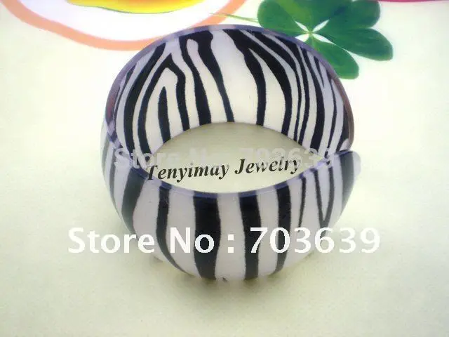 Multicolor Acrylic Flower Bangles, Wholesale 24pcs/Lot Flower Printed Bangles Free Shipping, Plastic Bangles For Gift, Promotion