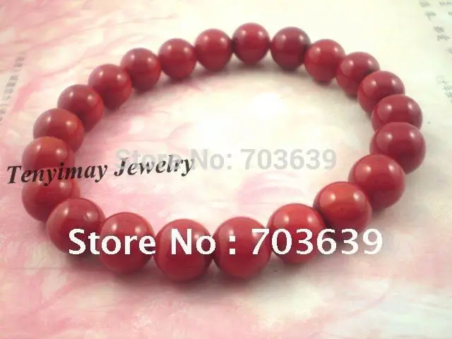 Wholesale 12pcs/Lot 8mm White Coral Bracelets, Fashion Coral Jewelry Free Shipping