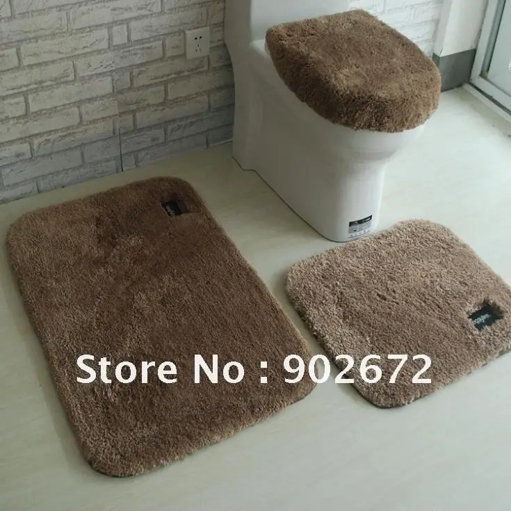 100% Acrylic Bathroom Rug Toilet Lid Set /Bath Mats/4 Piece Bath Rug ... 100% Acrylic Bathroom Rug Toilet Lid Set /Bath Mats/4 Piece Bath Rug ...