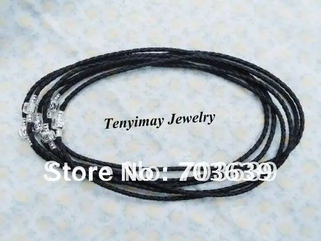 Wholesale 50pcs Chinese Traditional Cotton Necklace, Twisted Necklace Free Shipping(Black, Red, Brown)