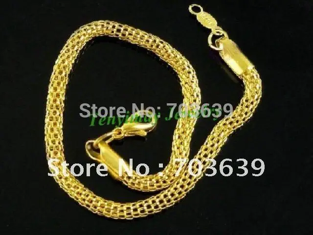 Guaranteed Gold Plated Bracelet Chain, Snake Chain Bracelet For DIY Free Shipping