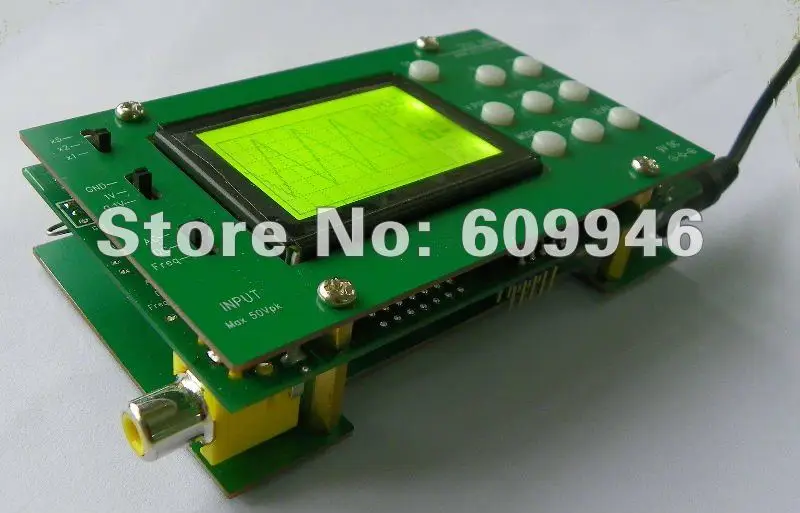 Educational electronic DIY Kit Pocket LCD Digital Storage Oscilloscope/Analog bandwidth 1MHz + 20MHz professional BNC Probe Kit