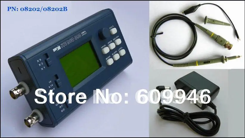 Educational electronic DIY Kit Pocket LCD Digital Storage Oscilloscope/Analog bandwidth 1MHz + 20MHz professional BNC Probe Kit