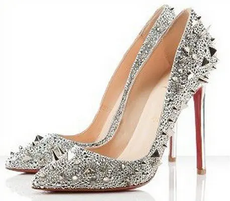 Daffodile Clical High Heel Shoes Silver Dress Daffodile Clical High Heel Shoes Silver Dress Wedding