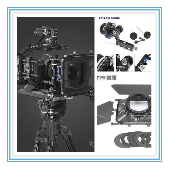 10% off  Wondlan Sniper 2.0 DSLR camera rig shoulder mount +follow focus+matte box+baseplate+view finder+LCD monitor+V mount